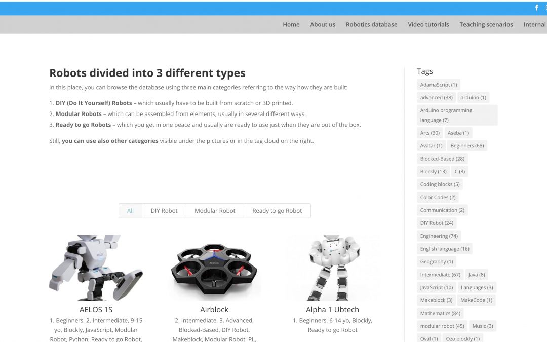 Our robotics database is ready!